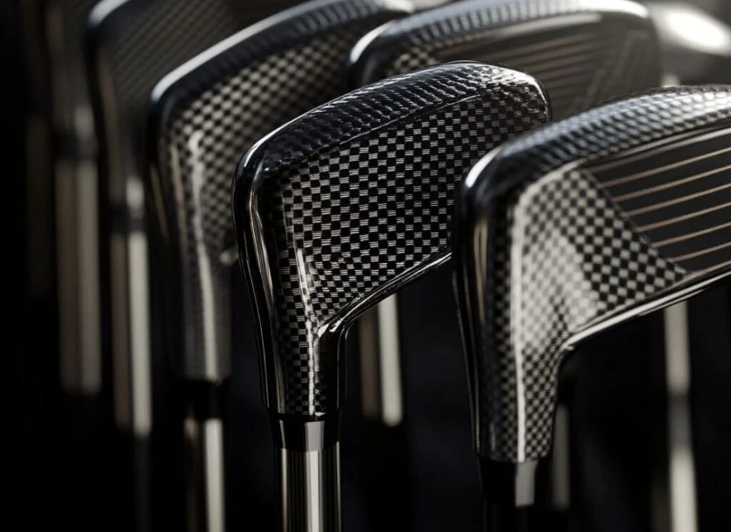 Carbon-fiber-textured-golf-clubs